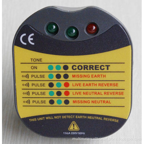 Iec1010-1 Cat Ii 600v Wall Plug In Socket Tester